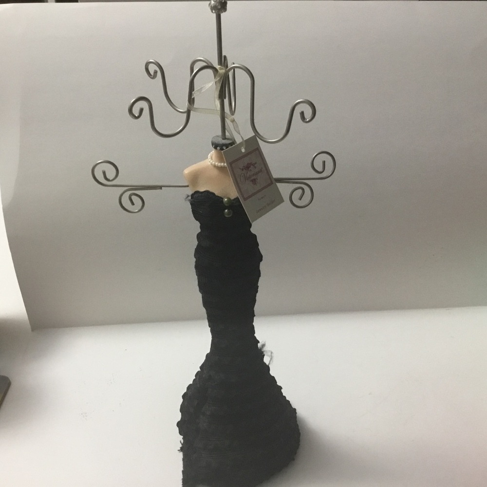 Jewelry Stand Holder mannequin tree Woman Nightgown and Pearls